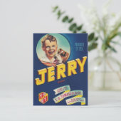 jerryjongen en postkaart voor honden (Staand voorkant)