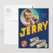 jerryjongen en postkaart voor honden (Voorkant / Achterkant)