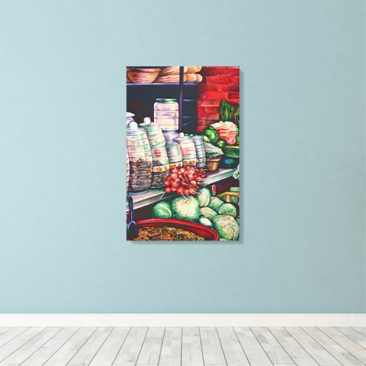 Jerry's Jelly Jars, Mexico Canvas Afdruk (Insitu (Houten vloer))