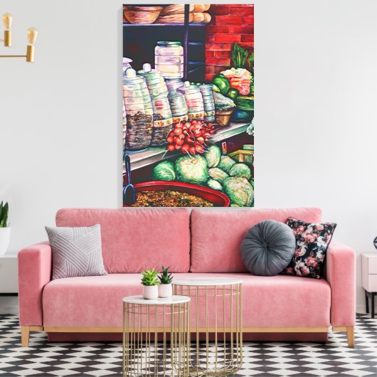 Jerry's Jelly Jars, Mexico Canvas Afdruk (Insitu (Woonkamer))