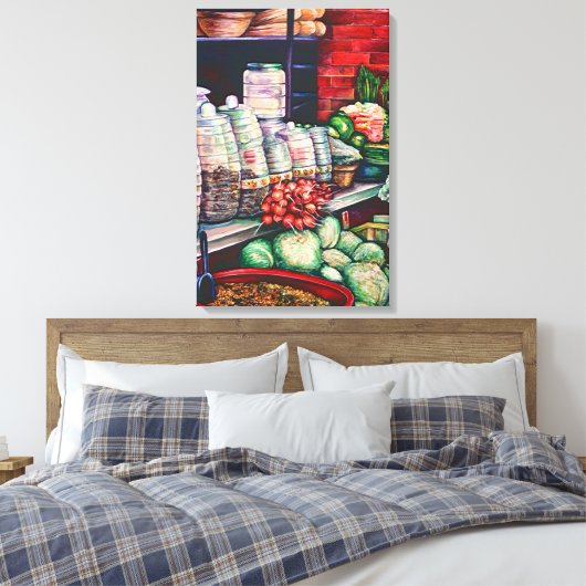Jerry's Jelly Jars, Mexico Canvas Afdruk (Insitu (Slaapkamer))