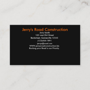 Jerry's Road Construction Visitekaartje