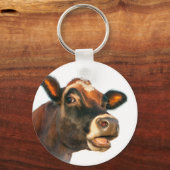 Jerse koe moo sleutelhanger (Voorkant)