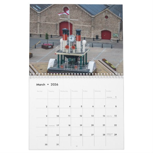 Jersey 2026 kalender (Mar 2026)