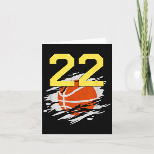 Jersey 22 Geel Gouden Honkbal Team Nummer 22 Kaart