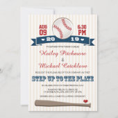 Jersey Baseball Thlekte Wedding Invitations Kaart (Voorkant)