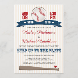 Jersey Baseball Thlekte Wedding Invitations Kaart
