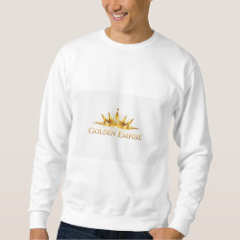 Jersey blanco de arreglar con diseño dorado. trui