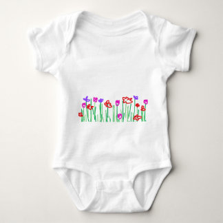 Jersey body flowers romper