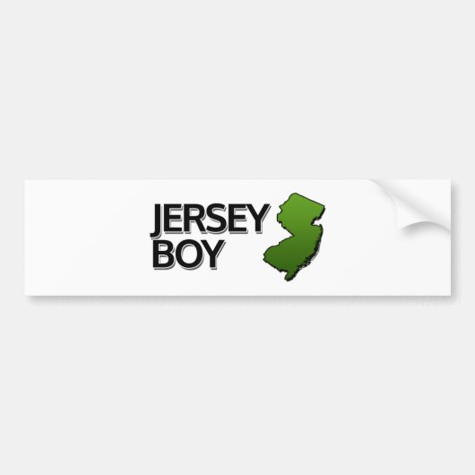 Jersey Boy Bumpersticker (Voorkant)