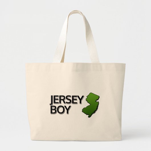 Jersey Boy Grote Tote Bag (Voorkant)