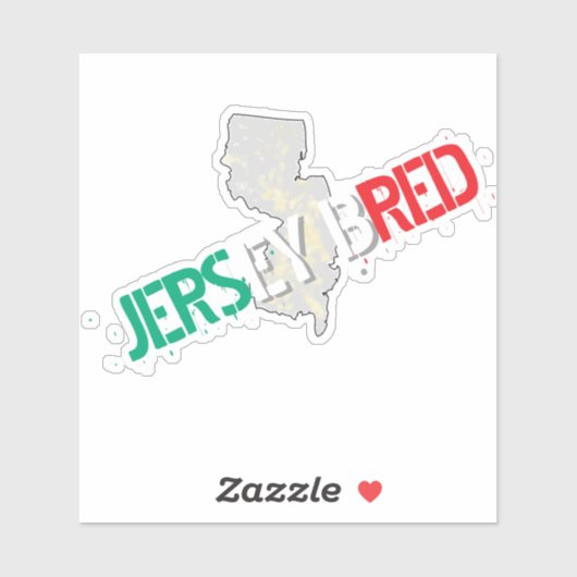 JERSEY BRED (Italian) Sticker (Vel)