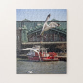 Jersey City Fireboat with Zee Gulls Legpuzzel (Verticaal)