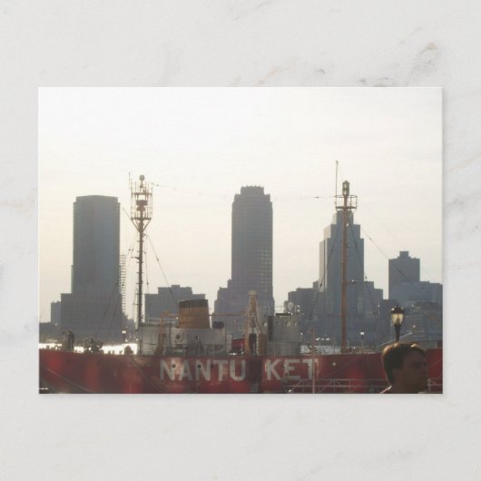 Jersey City, gezien vanuit Manhattan Briefkaart (Voorkant)