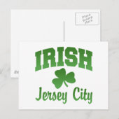 Jersey City Iers Briefkaart (Voorkant / Achterkant)