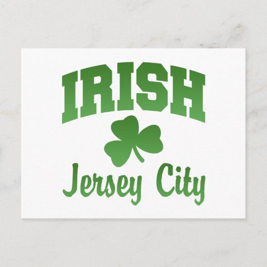 Jersey City Iers Briefkaart (Voorkant)