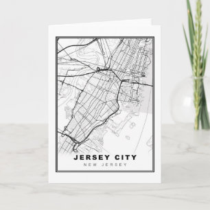 Jersey City Map Kaart