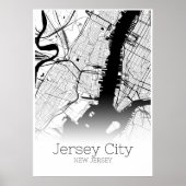 Jersey City Map - New Jersey - City Map Poster (Voorkant)