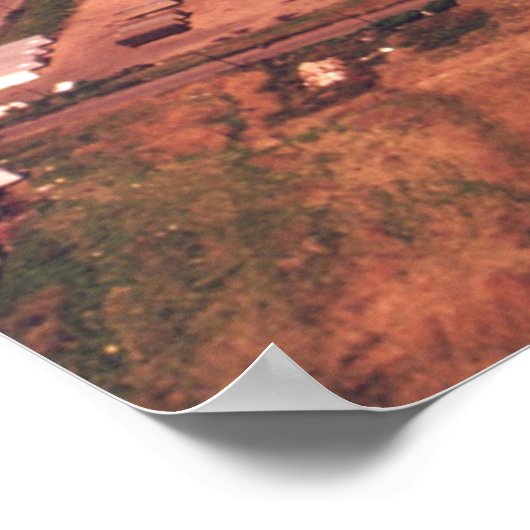 Jersey City, New Jersey, 1974, Aerial Uitzicht Poster (Hoek)