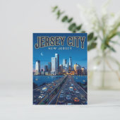 Jersey City New Jersey Briefkaart (Staand voorkant)