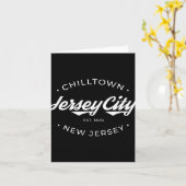 Jersey City New Jersey Chilltown - Black - Small - Kaart (Gele Bloem)