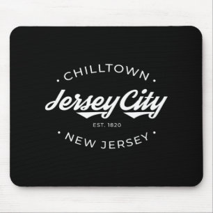 Jersey City New Jersey Chilltown - Zwart - Klein - Muismat