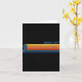 Jersey City New Jersey City Retro Kaart (Gele Bloem)