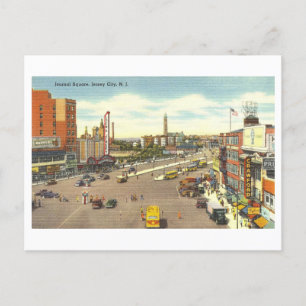  Jersey City, New Jersey, Downtown Uitzicht Briefkaart