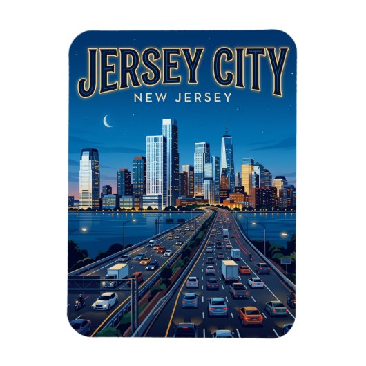 Jersey City New Jersey Magneet (Verticaal)