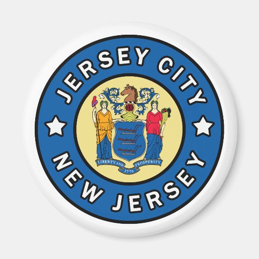 Jersey City New Jersey Magneet (Voorkant)
