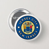 Jersey City New Jersey Ronde Button 5,7 Cm (Voorkant /achterkant)