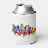 Jersey City New Jersey Skyline Blikjeskoeler (Blikje Voorkant)