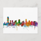 Jersey City New Jersey Skyline Briefkaart (Voorkant)