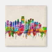 Jersey City New Jersey Skyline Magneet (Voorkant)