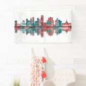Jersey city New Jersey Skyline Spandoek (Insitu)