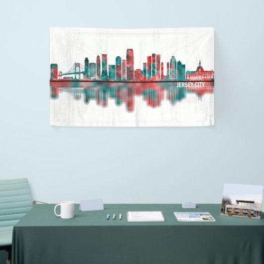 Jersey city New Jersey Skyline Spandoek (Beurs)
