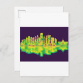Jersey City New Jersey Skyline Uitnodiging Briefkaart (Voorkant / Achterkant)