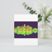 Jersey City New Jersey Skyline Uitnodiging Briefkaart (Staand voorkant)