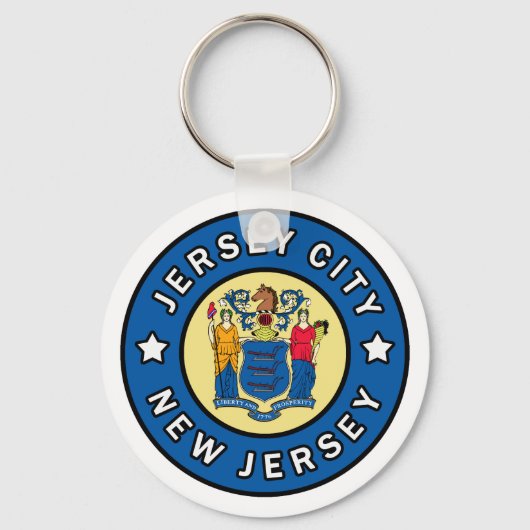Jersey City New Jersey Sleutelhanger (Voorkant)