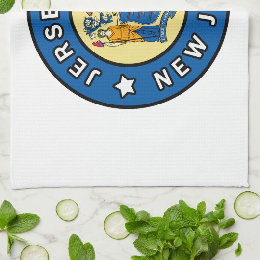 Jersey City New Jersey Theedoek (Gevouwen)