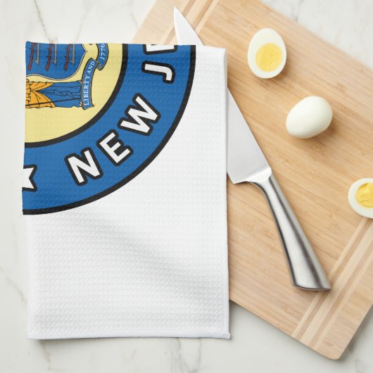 Jersey City New Jersey Theedoek (Quarter Fold)