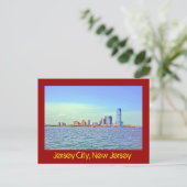 Jersey City, New Jersey, VS. Briefkaart (Staand voorkant)