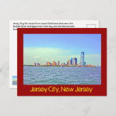 Jersey City, New Jersey, VS. Briefkaart (Voorkant / Achterkant)