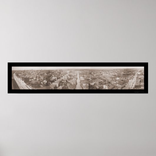 Jersey City NJ Panview Foto 1909 Poster (Voorkant)