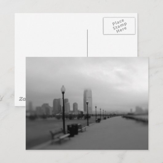 Jersey City of Liberty State Park Briefkaart (Voorkant / Achterkant)