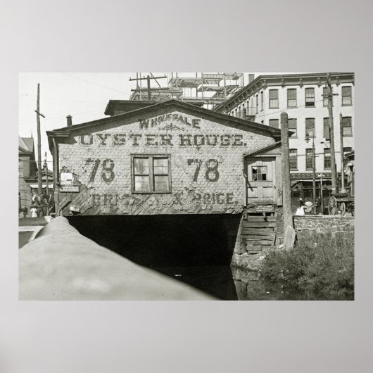 Jersey City Oyster House, 1900 Poster (Voorkant)