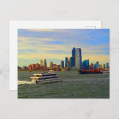 Jersey City Skyline #2-2 Briefkaart (Voorkant / Achterkant)