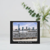 Jersey City Skyline One heeft geen grens nodig Briefkaart (Staand voorkant)