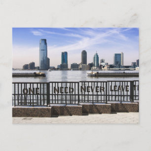 Jersey City Skyline One heeft nooit nodig Briefkaart