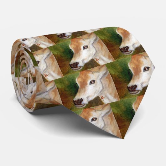 Jersey Cow aceo Stropdas (Opgerold)